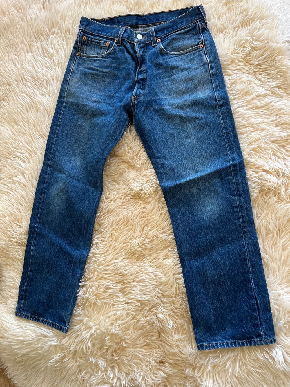 : Levi’s 501 Original Straight Leg Button Fly Jeans - Made in USA